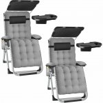 tectake 406254 světle šedá 2 ks – Hledejceny.cz