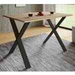 VCM Jídelní stůl Xona 110 x 80 X-nohy dub sonoma – Sleviste.cz