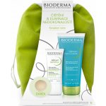 Bioderma Sébium Moussant čisticí gel 200 ml + Sébium Sensitive 30 ml + konjaková houbička dárková sada – Zboží Mobilmania