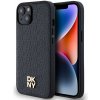 Pouzdro a kryt na mobilní telefon Apple DKNY PU Leather Repeat Pattern Stack Logo Magsafe pro iPhone 15 Black DKHMP15SPSHRPSK