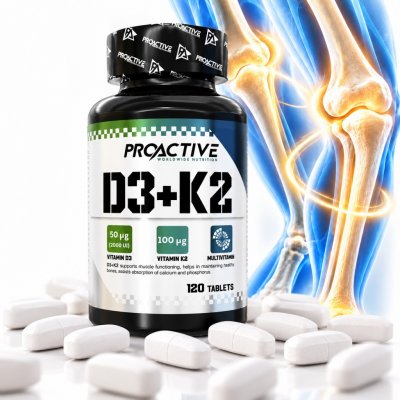 ProActive D3+K2 2000 IU 120 tablet bez cukru – Hledejceny.cz