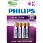Philips Ultra Lithium AAA 4ks FR03LB4A/10 – Zboží Mobilmania