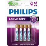 Philips Ultra Lithium AAA 4ks FR03LB4A/10 – Zboží Živě