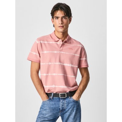 Pepe Jeans Farrell Polo triko Růžová – Zboží Mobilmania