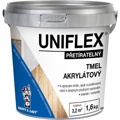 Uniflex akrylový tmel na sádrokarton, zdivo a dřevo 1,6 kg – Zboží Mobilmania