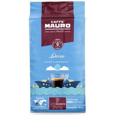 Caffé MAURO Deca, mletá káva, 250 g – Sleviste.cz
