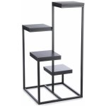 HowHomely Stojan na květiny Kaskada 79 x 40 cm černá – Sleviste.cz