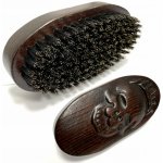 Lev Salónů Červený kartáč na vousy z kančích štětin – Zboží Dáma