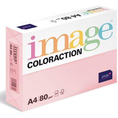 Image Coloraction Papír barevný A4/500/80g Tropic pastelově růžová 06 bal – Zboží Dáma