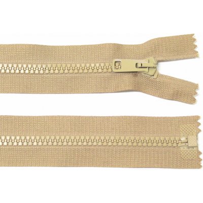 Kostěný zip no.5 rozepínací 75cm bundový color: 677 béžová cappuccino – Hledejceny.cz