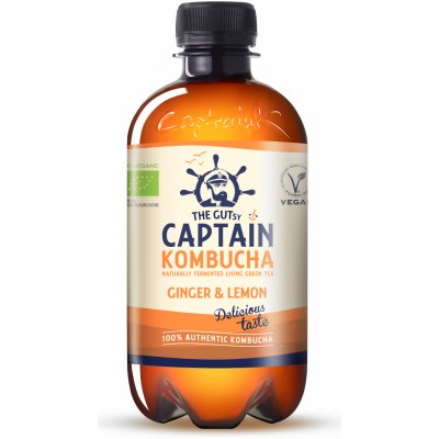 Captain Kombucha Bio Kombucha Zázvor & Citron 400 ml – Hledejceny.cz