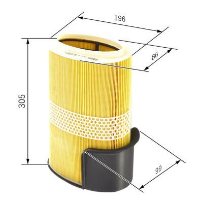 Vzduchový filtr BOSCH F 026 400 131 – Hledejceny.cz
