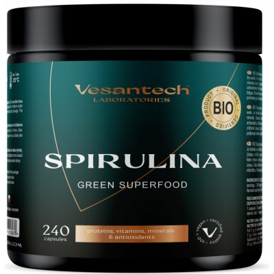 Vesantech BIO Spirulina 240 kapslí – Hledejceny.cz