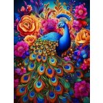 Norimpex Páv s barevnými květinami 30 × 40 cm – Hledejceny.cz