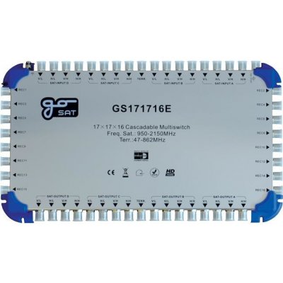 Satelitní multipřepínač GoSAT GS171716E – Zboží Mobilmania
