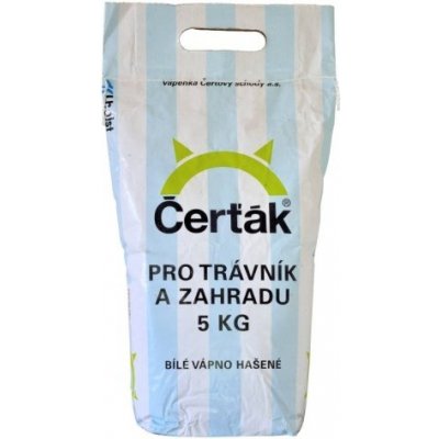 Vápno bílé hašené Čerťák pro zahradu – 5 kg – HobbyKompas.cz