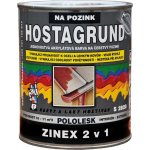 Barvy a laky Hostivař Hostagrund Zinex 2v1 S2820 RAL 9006 stříbrná 0,6 L – Hledejceny.cz