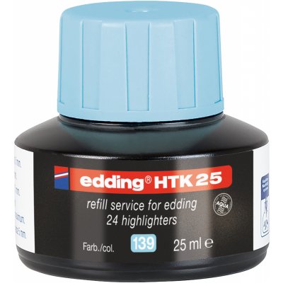 Edding HTK 25 | náhradní inkoust pro zvýrazňovače pastelově modrý