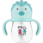 Akuku kouzelná láhev s brčkem a závažím mintová 250 ml – Zboží Dáma