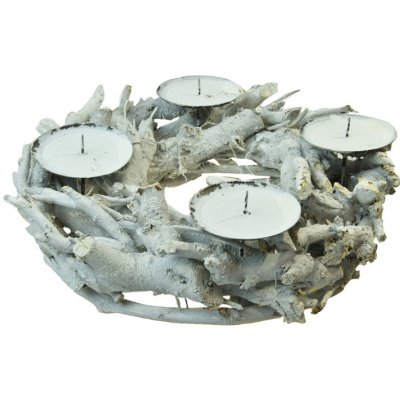 Vingo Adventní věnec bílý - 30 cm – Zboží Dáma