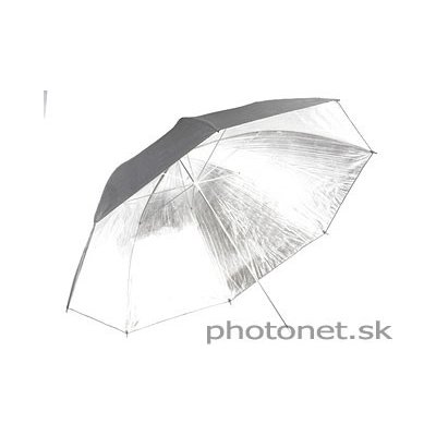 Quantuum studiový deštník stříbrný 150 cm – Zboží Živě