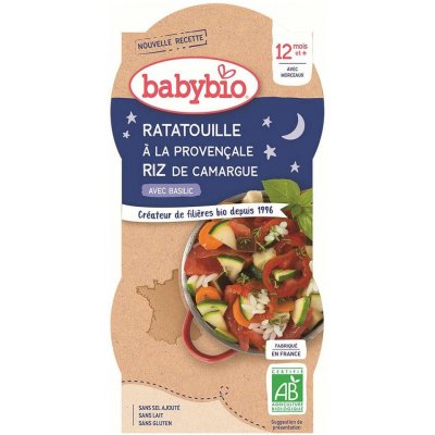 Babybio Good Night Ratatouille s rýží 2 x 200 g