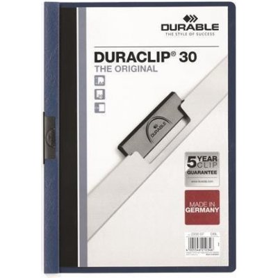 Durable Duraclip Desky s rychlovazačem 30 tmavě modrá s klipem A4