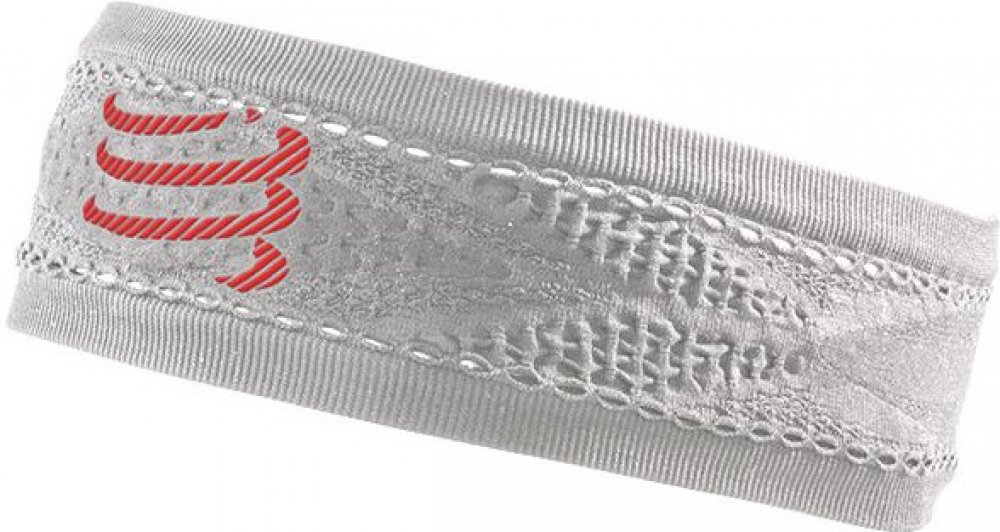 Compressport čelenka THIN headband bílá | Srovnanicen.cz