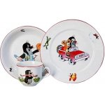 THUN 1794 Dětská jídelní souprava KRTEK-auto porcelán 3 dílná – Zboží Dáma