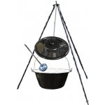 Green home kotlík na guláš smalt 10 l, Green home trojnožka 1,20 m na kotlík, Green home poklice smalt 34 cm, Green home naběračka INOX – Zboží Dáma
