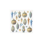 Modrozlaté ozdoby 33x33 UBF002582 – Zboží Dáma