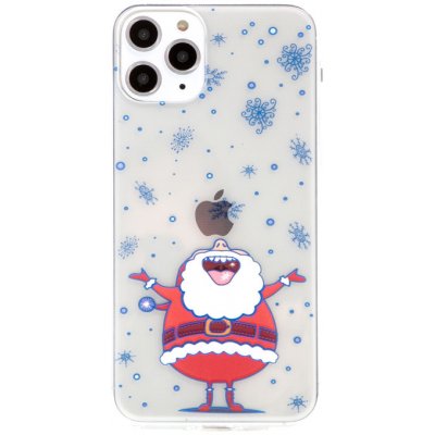 Pouzdro AppleMix Apple iPhone 11 Pro - Santa Claus a sněhové vločky - gumové – Zboží Mobilmania