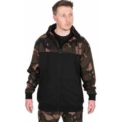 Fox LW Black Camo Split Zip Hoody – Zboží Mobilmania
