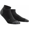 CEP kotníkové běžecké kompresní ponožky 3.0 černá tmavě šedá