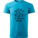 Hobbytriko tričko Slepičky to jsou moje holčičky tyrkysová – Hledejceny.cz