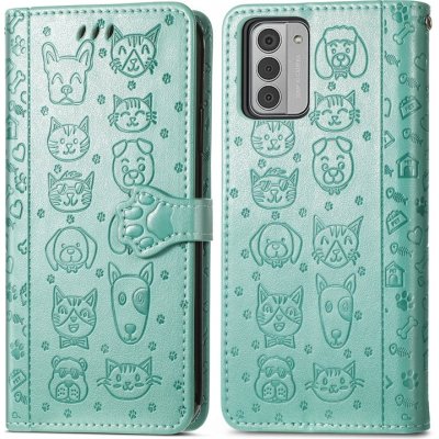 VSECHNONAMOBIL 66541 ART Peněženkový kryt Nokia G42 5G ANIMALS zelený – Zboží Živě