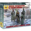 Sběratelský model Zvezda figurky německé velitelství WW2 zima 1:72