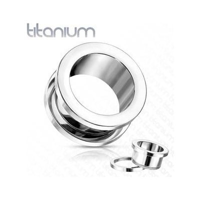 Šperky4U titanový tunel šroubovací TN01138-14 – Zboží Mobilmania