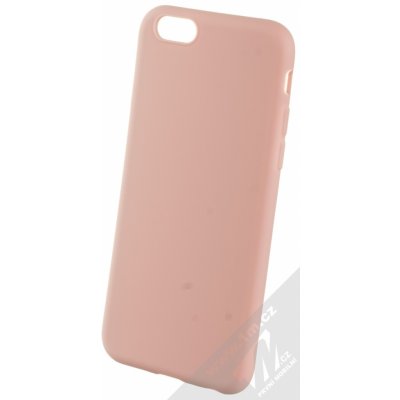 Pouzdro 1Mcz Matt TPU ochranné silikonové Apple iPhone 6, iPhone 6S světle růžové