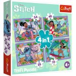 TREFL Lilo&Stitch Bláznivý den 4v1 35,48,54,70 dílků – Zboží Mobilmania