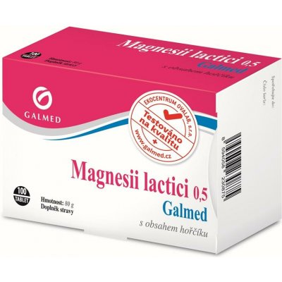Galmed Magnesii lactici 0,5 g 100 tablet – Hledejceny.cz