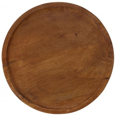Dřevěný tác kulatý 280x280x15 mm - přírodní, hnědý – Zboží Mobilmania