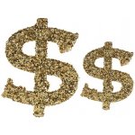 KONFETY Casino metalické zlaté Dolary 20ks – Hledejceny.cz