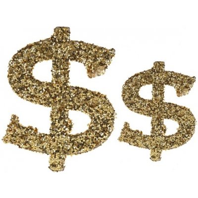 KONFETY Casino metalické zlaté Dolary 20ks – Hledejceny.cz
