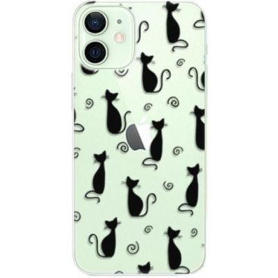 Pouzdro iSaprio Cat pattern 05 Apple iPhone 12 Pro černé