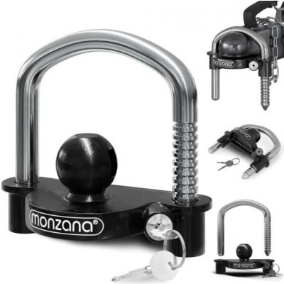 Deuba Zámek na přívěs - černý – Sleviste.cz