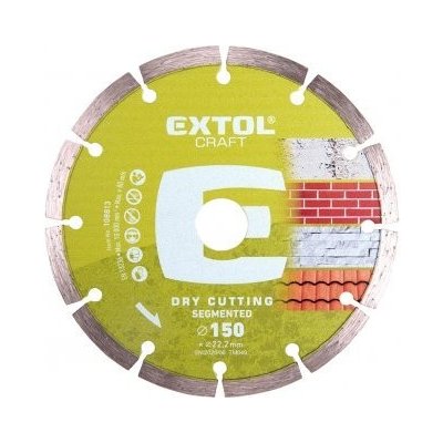 EXTOL CRAFT 108815 kotouč diamantový řezný segmentový - suché řezání, O 230x22,2x2,8mm – Zboží Mobilmania