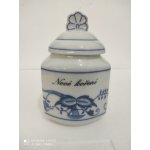 Český porcelán Dubí Cibulák kořenka s víčkem a nápisem 0,20 l – Sleviste.cz