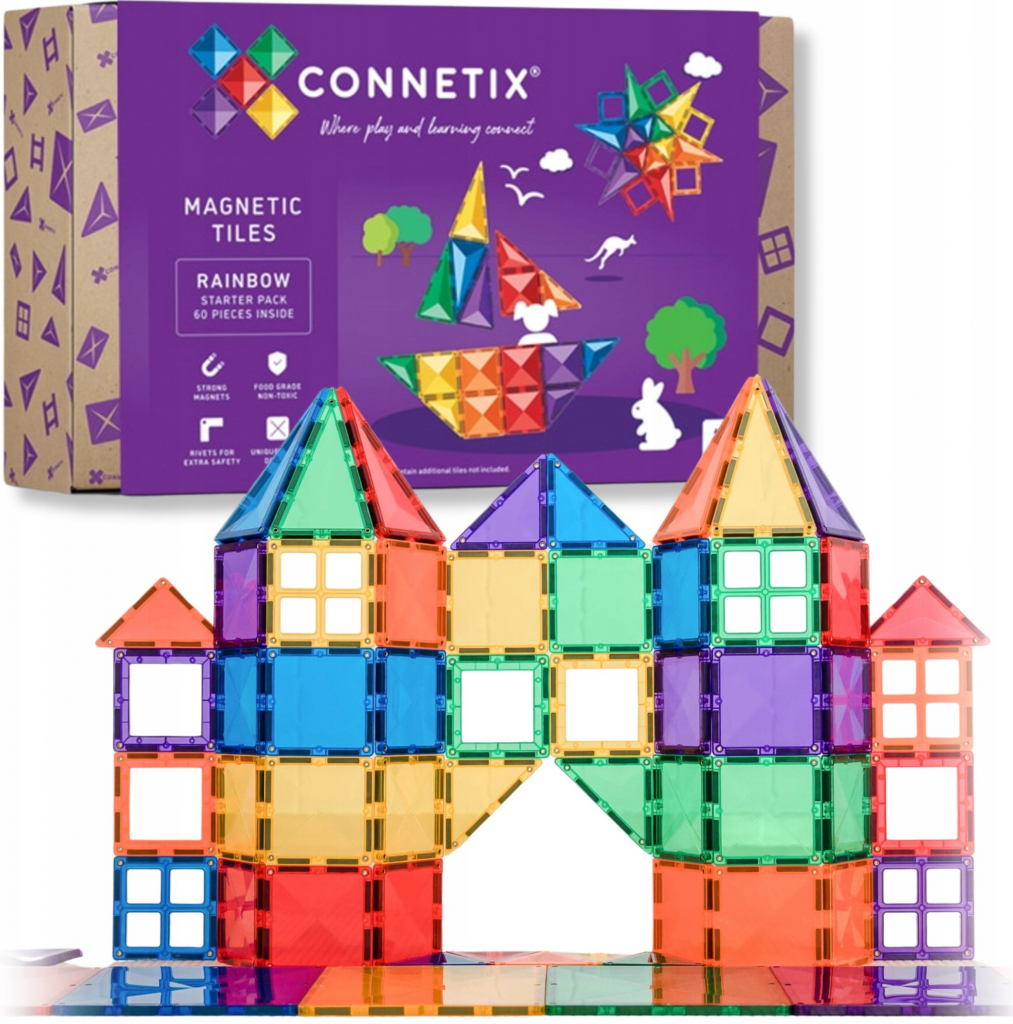 Connetix Magnetická stavebnice 60 ks