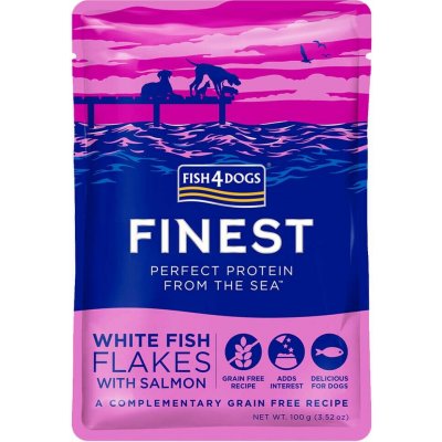 Fish4Dogs Bílá ryba a Losos 100 g – Sleviste.cz